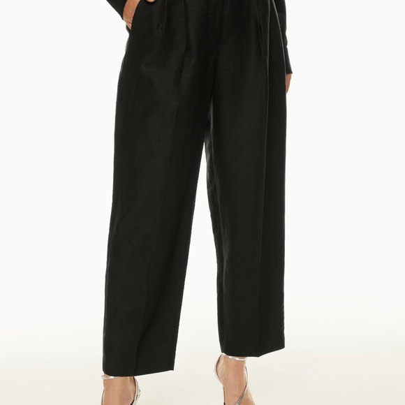 Aritzia sage green wide leg linen Pants - Picture 7 of 7
